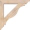 Ekena Millwork Funston Traditional Smooth Bracket w/ Offset Brace, Douglas Fir, 5 1/2"W x 28"D x 28"H BKT0604X28X28FST01SDF - alternate 2
